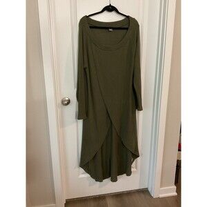 Women’s Plus Long Thermal Dress Venus 1X Dark Gray #0386